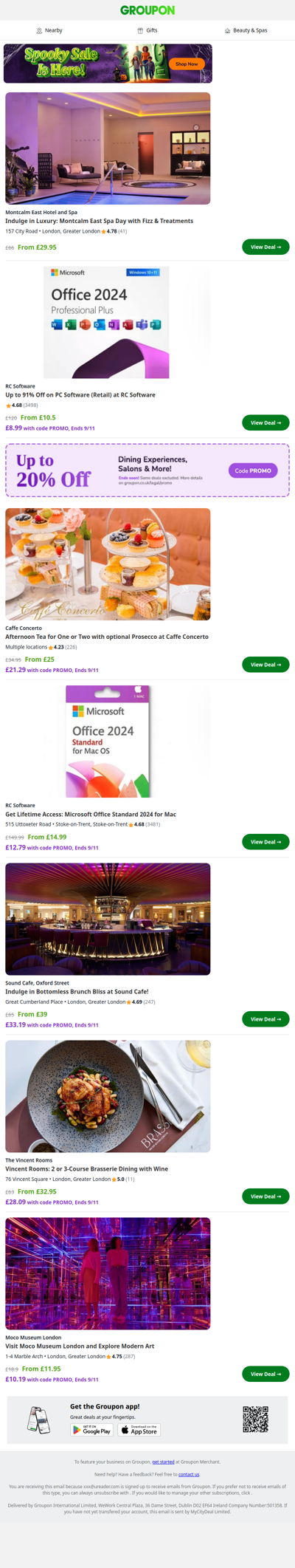 Vincent Rooms: 2 or 3‑Course Brasserie Dining with Wine