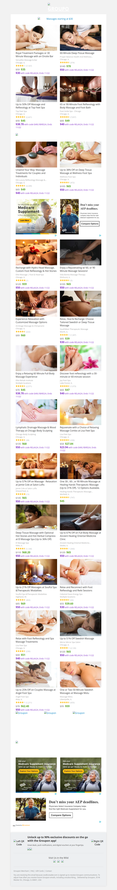 Hurry! Massage Sale From Just $30!