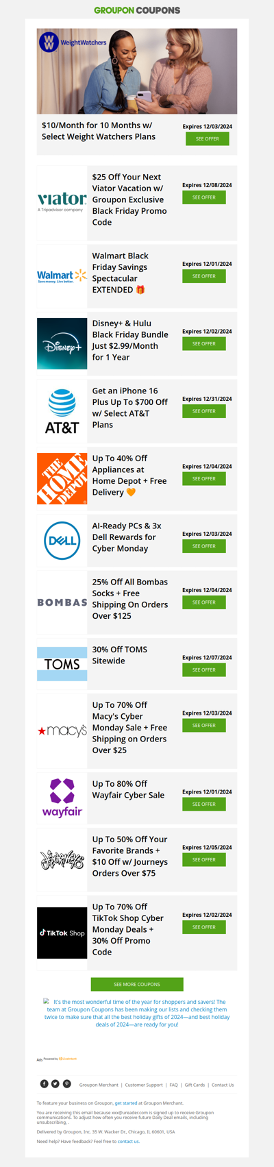 80% Off Wayfair, 70% Off Macy's, 40% Off Home Depot & More