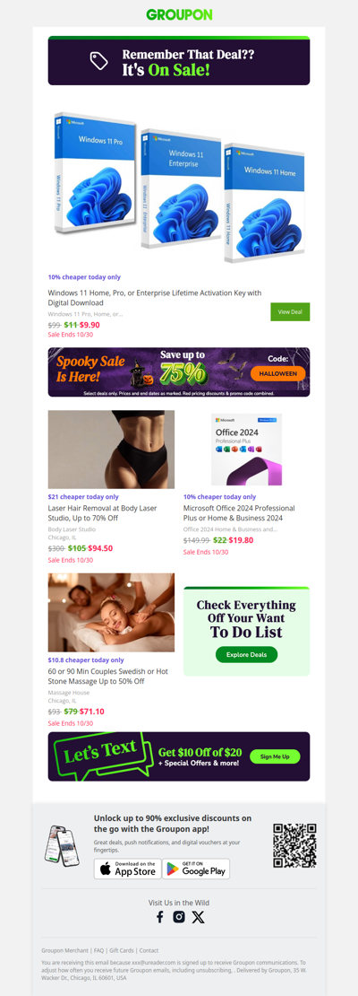 It’s here! Price drop on the deal you viewed