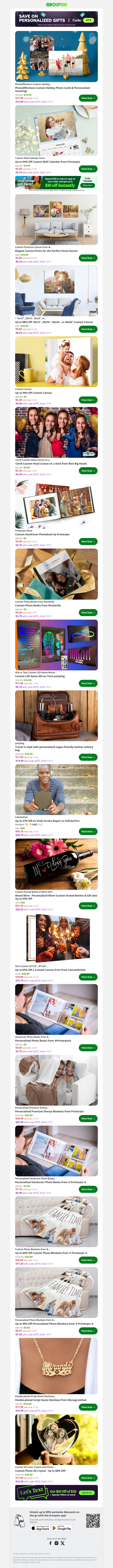 Canvas, cards & photo books — now 30% better (and cheaper) 😏 Code: GIFTS