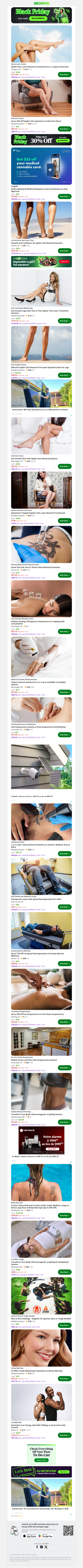 Spider-Vein Laser Removal Treatments for a 1-square-inch Area