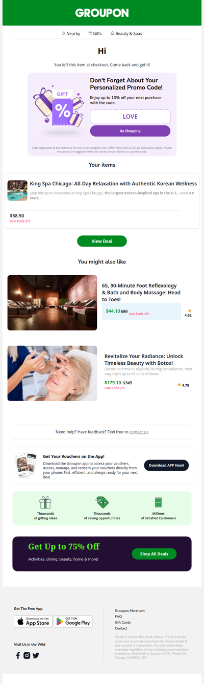 Left Midway? Complete Your Checkout Now!