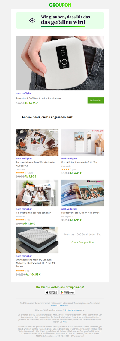 Du hast noch Zeit zu kaufen!