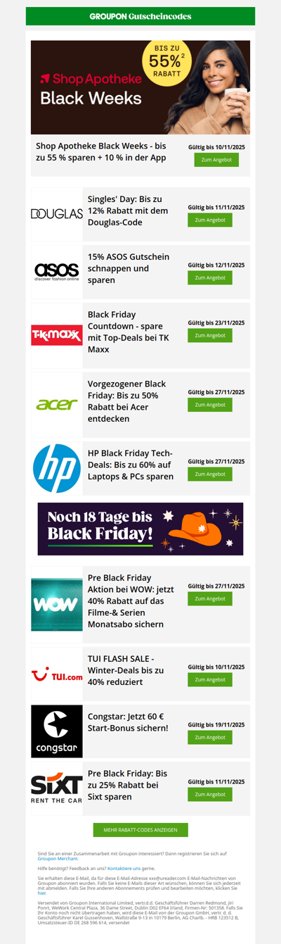 🚨 LETZTER TAG: Bis 55% bei Shop Apotheke + TUI Flash Sale