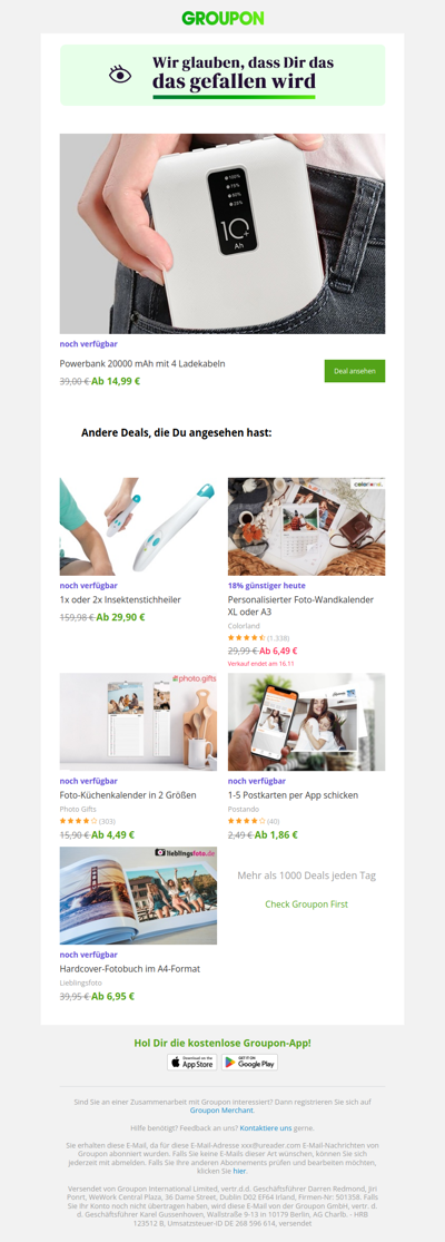 Bist du bereit? Der Deal, den du dir angesehen hast, ist noch verfügbar!