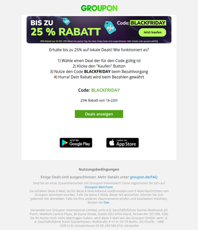 Black Friday startet früh!