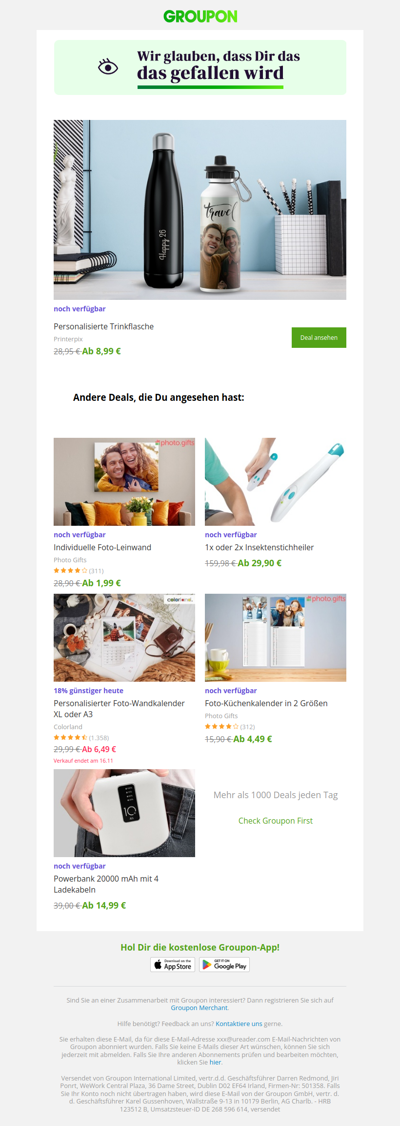 Wir sind uns ziemlich sicher, dass du diesen Deal lieben wirst!