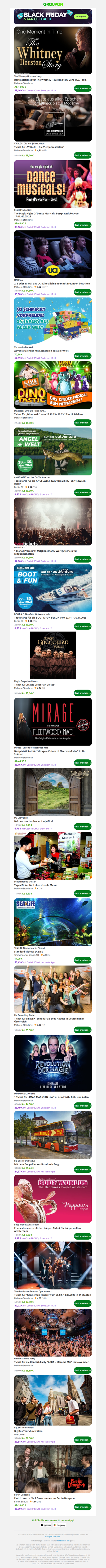 Packe die Spannung aus; Angebote für Tickets und Events warten auf dich!