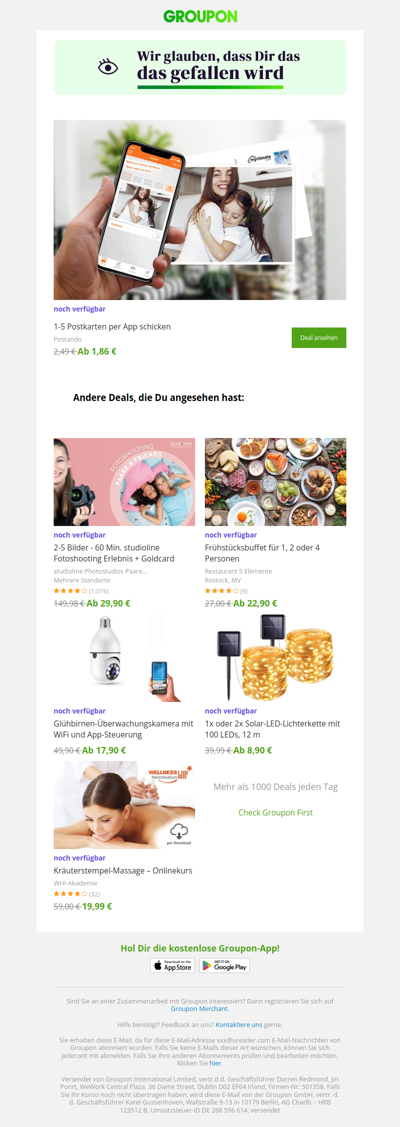 Sag ja zum Deal! Er ist noch verfügbar!