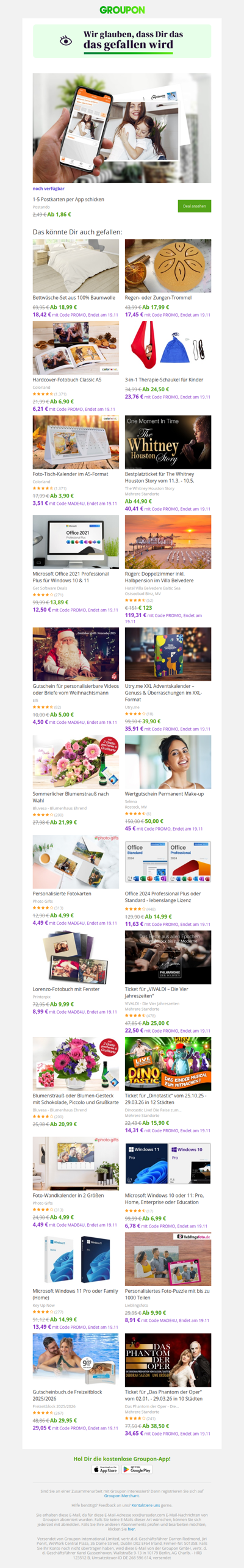 Du hast noch Zeit zu kaufen!