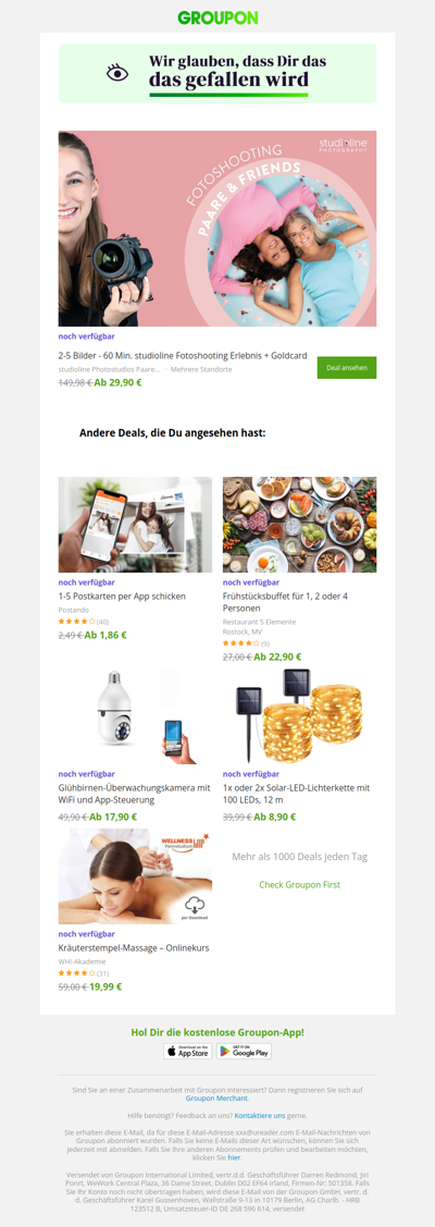 Du hast noch Zeit zu kaufen!