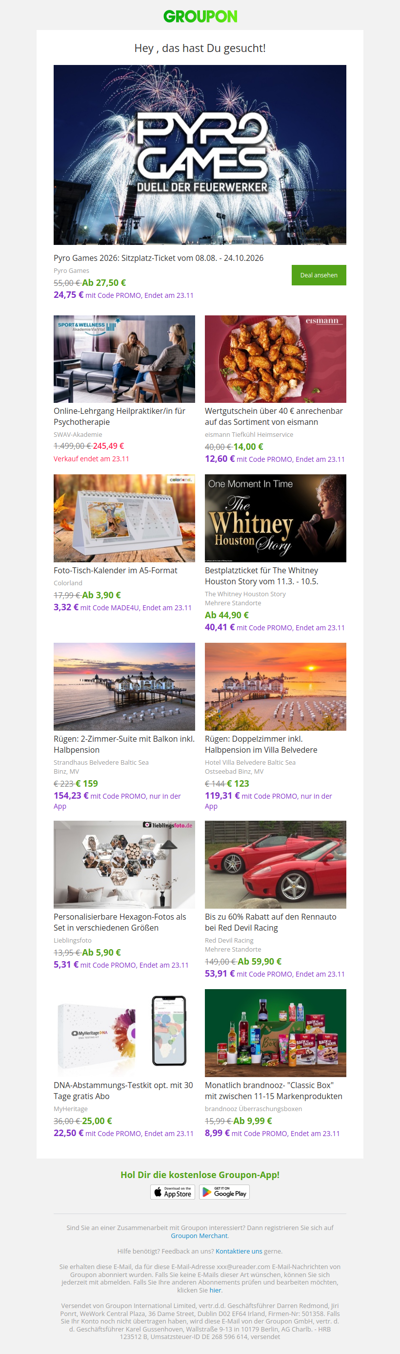 Kunden, die diesen Deal gewählt haben, haben diese Angebote gekauft