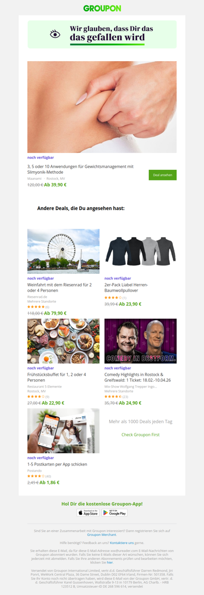 Wir sind uns ziemlich sicher, dass du diesen Deal lieben wirst!