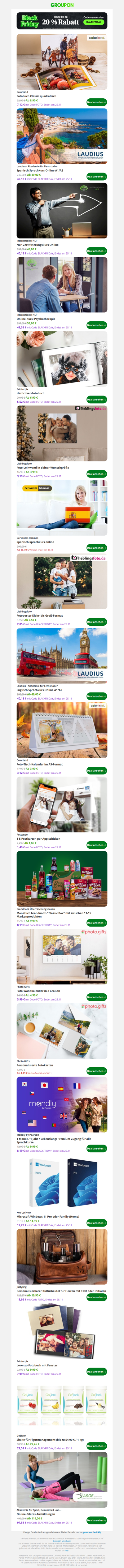 Bis zu 20% EXTRA Rabatt: Fotobuch Classic quadratisch