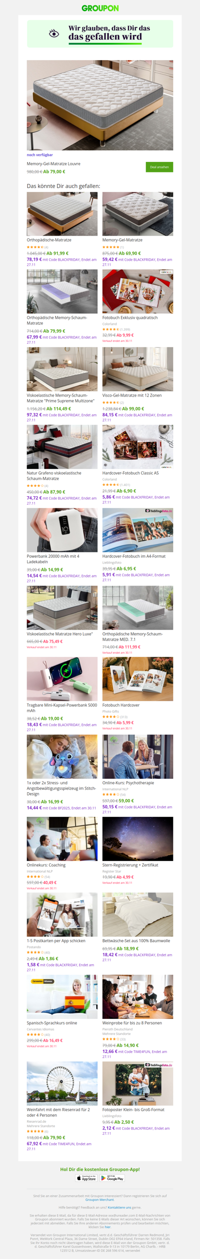 Du hast noch Zeit zu kaufen!