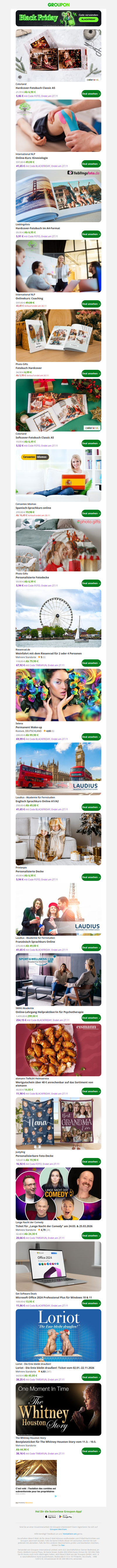 Nur noch 1 Tag bis Black Friday: Hardcover-Fotobuch Classic A5