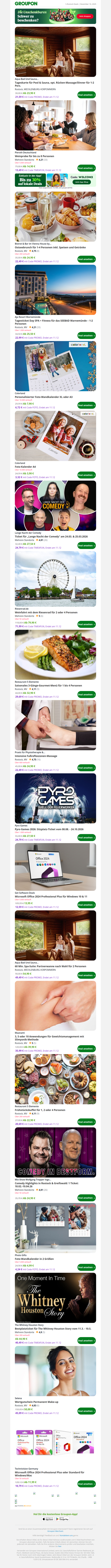 Tageskarte für Pool & Sauna, opt. Rücken-Massage/Dinner für 1-2 Pers.