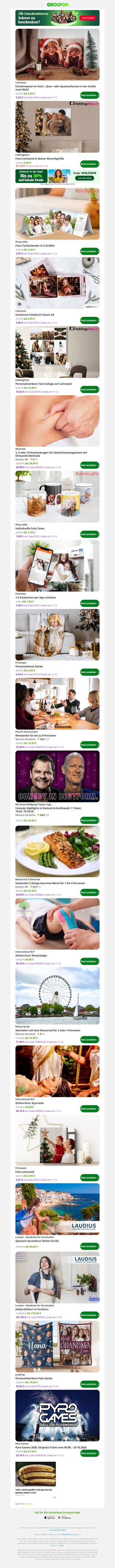 Fotoleinwand im Hoch-, Quer- oder Quadratformat in der Größe nach Wahl