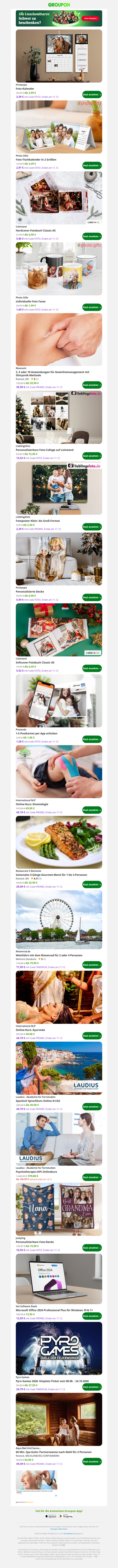 Großartige Deals im Anflug: Foto-Kalender