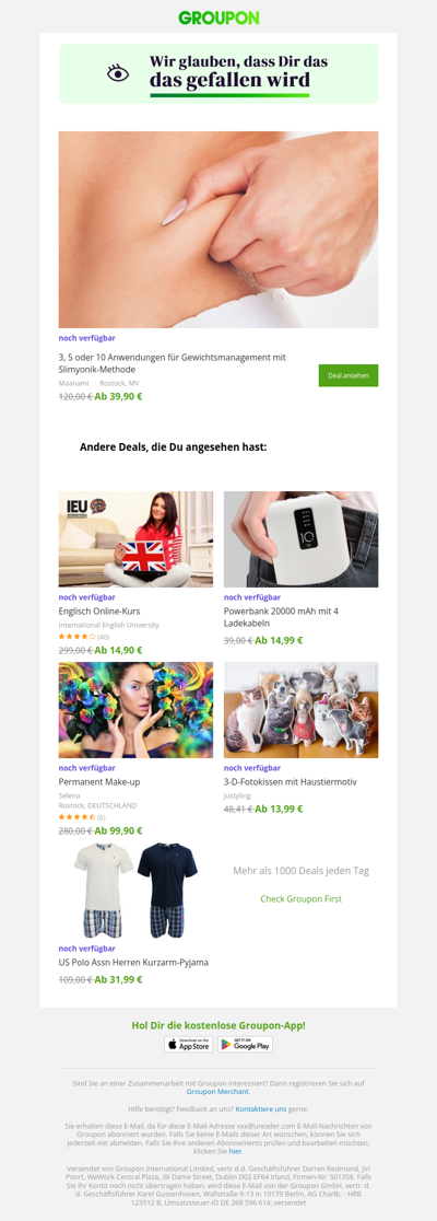 Wir sind uns ziemlich sicher, dass du diesen Deal lieben wirst!