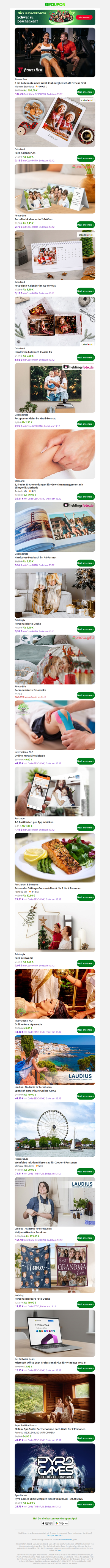 Freitag Top Deals: 3 bis 24 Monate nach Wahl: Clubmitgliedschaft Fitness First