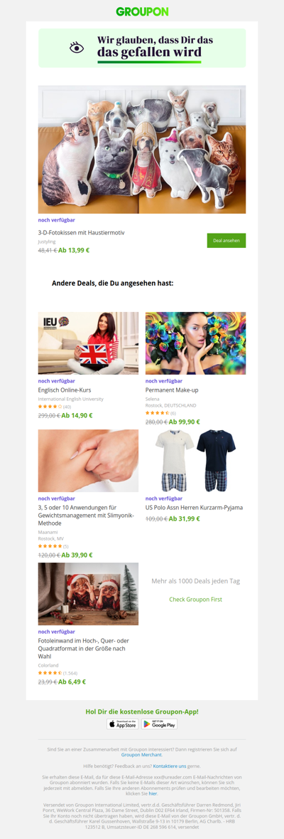 Wir sind uns ziemlich sicher, dass du diesen Deal lieben wirst!