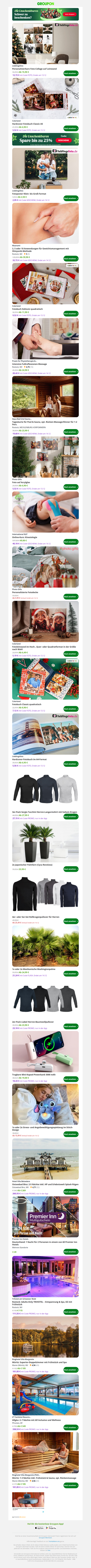 Personalisierbare Foto-Collage auf Leinwand