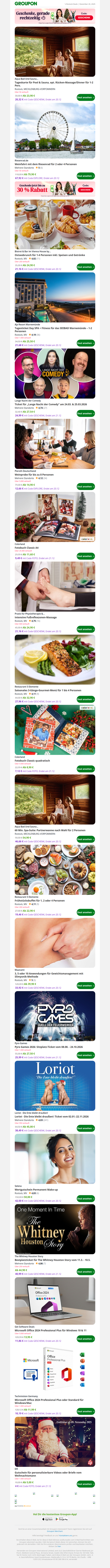 Tageskarte für Pool & Sauna, opt. Rücken-Massage/Dinner für 1-2 Pers.