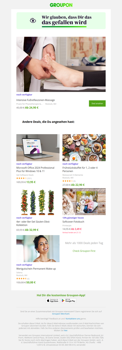 Wir sind uns ziemlich sicher, dass du diesen Deal lieben wirst!