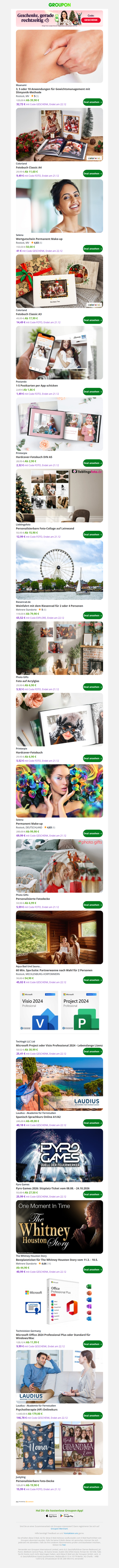 Deine Sonntags Top Deals: 3, 5 oder 10 Anwendungen für Gewichtsmanagement mit Slimyonik-Methode