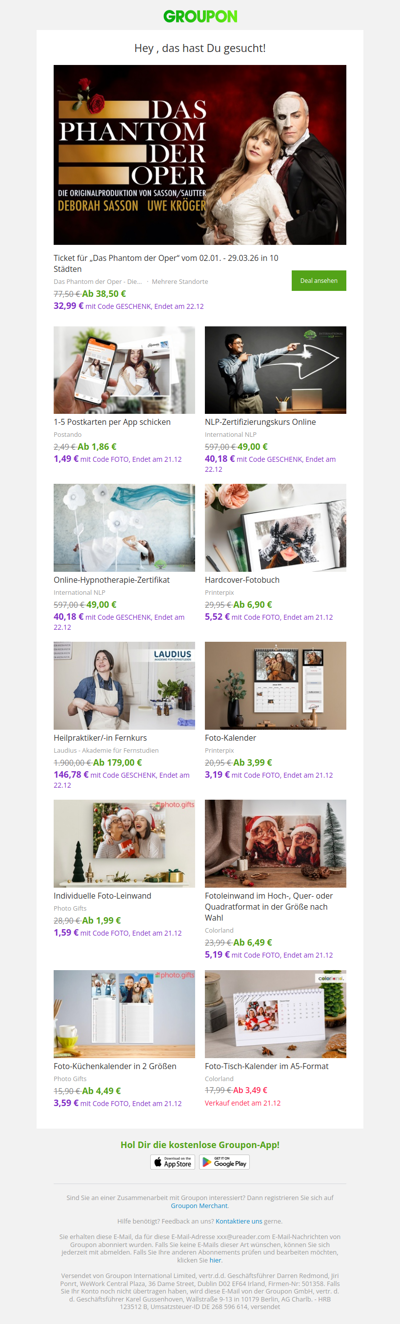 Kunden, die diesen Deal gewählt haben, haben diese Angebote gekauft