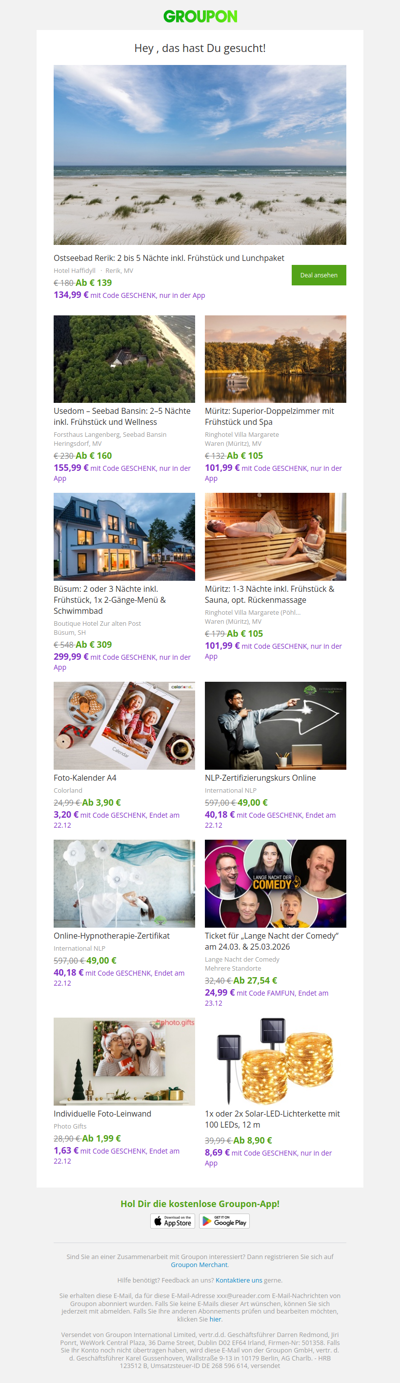 Kunden, die diesen Deal gewählt haben, haben diese Angebote gekauft