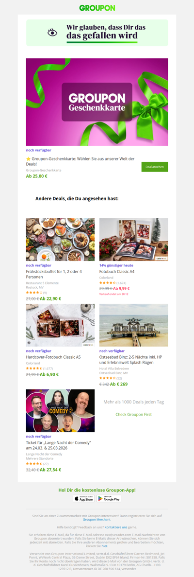 Sag ja zum Deal! Er ist noch verfügbar!