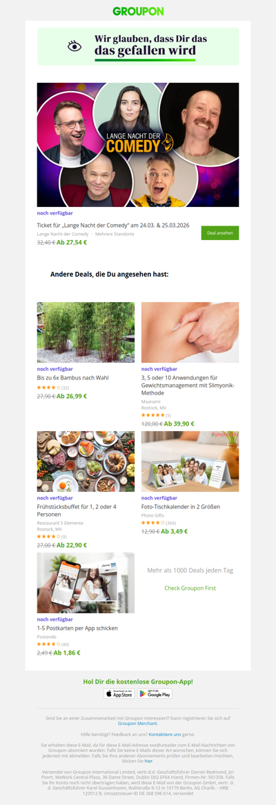 Sag ja zum Deal! Er ist noch verfügbar!