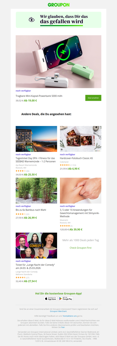 Der Deal, den du dir angesehen hast, ist noch verfügbar!