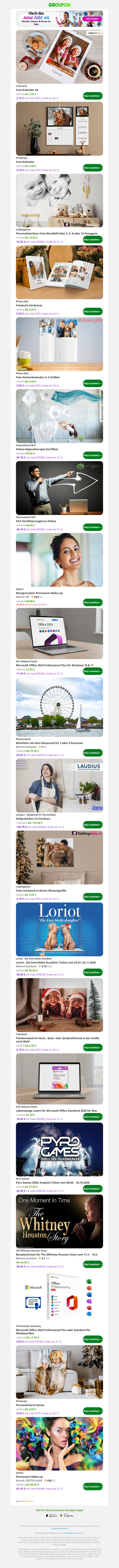 Jahresendspurt: Foto-Kalender A4