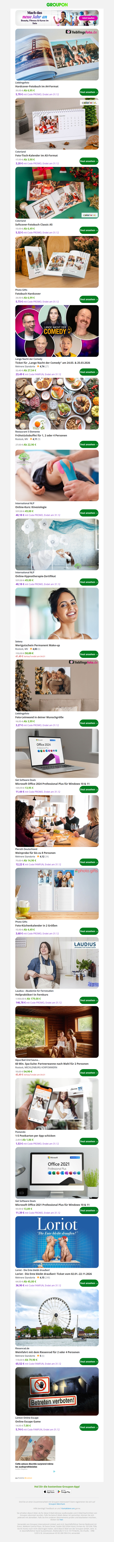 Top-Angebote heute: Hardcover-Fotobuch im A4-Format