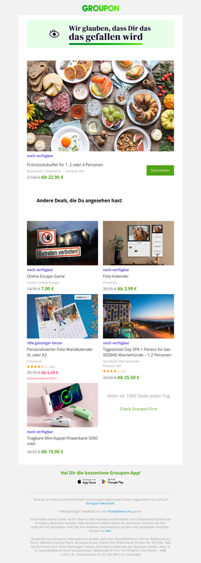 Du hast noch Zeit zu kaufen!