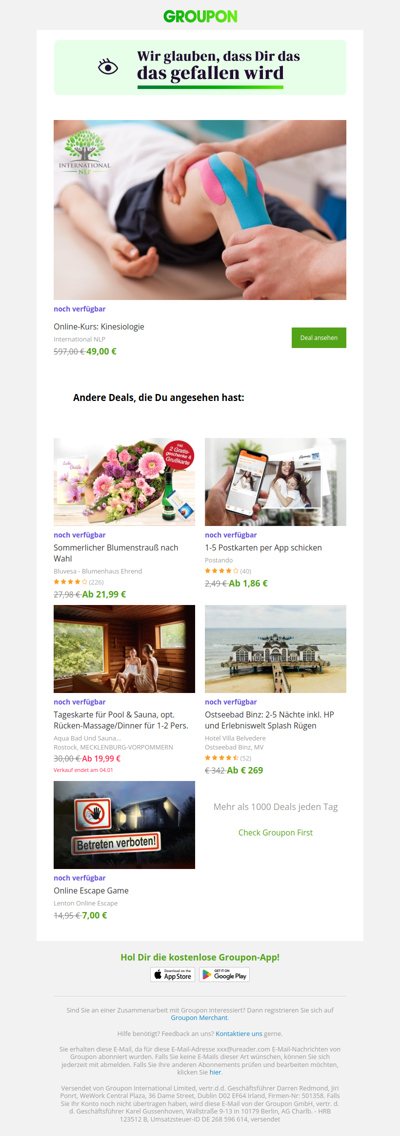 Sag ja zum Deal! Er ist noch verfügbar!