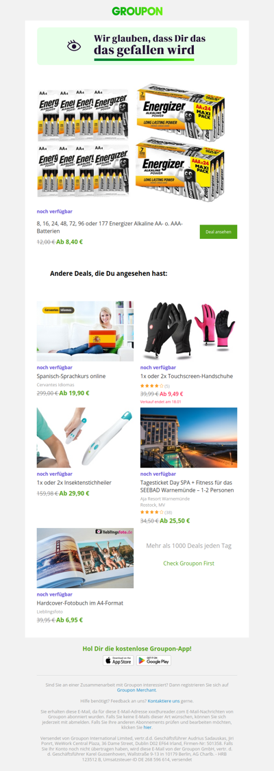 Der Deal, den du dir angesehen hast, ist noch verfügbar!
