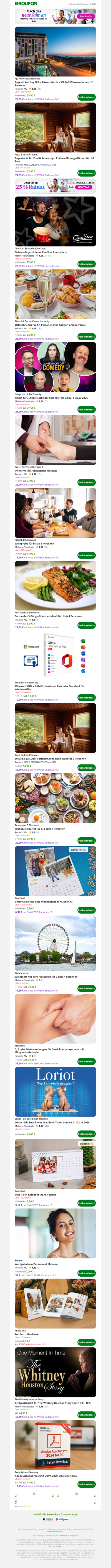 Tagesticket Day SPA + Fitness für das SEEBAD Warnemünde – 1-2 Personen