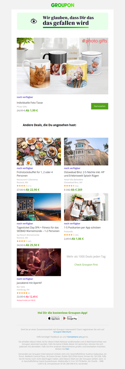 Wir sind uns ziemlich sicher, dass du diesen Deal lieben wirst!