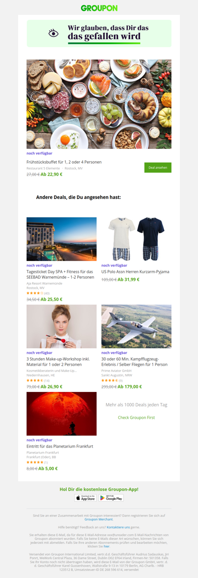 Sag ja zum Deal! Er ist noch verfügbar!