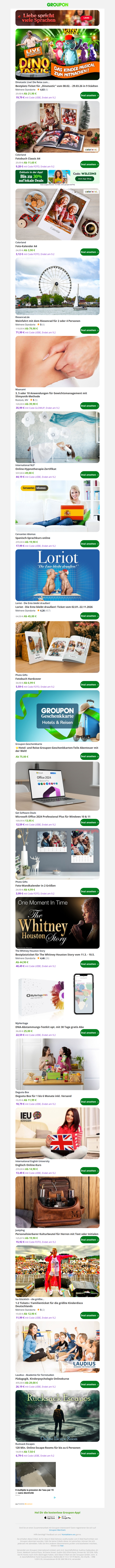 Bestplatz-Ticket für „Dinotastic“ vom 08.02. - 29.03.26 in 9 Städten