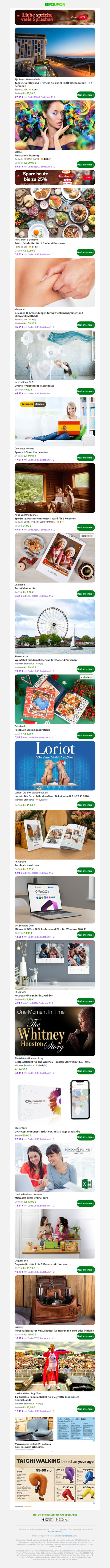 Tagesticket Day SPA + Fitness für das SEEBAD Warnemünde – 1-2 Personen