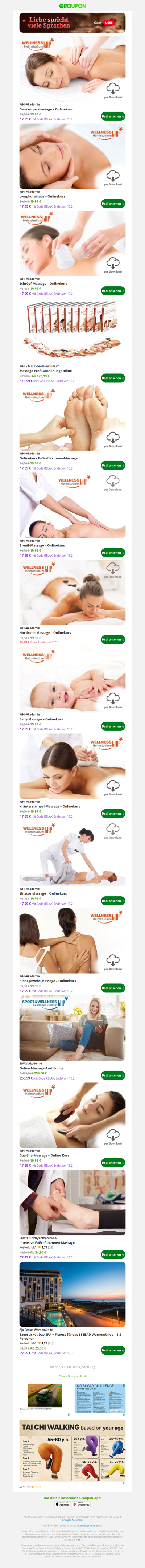 Last Minute, aber perfekt: Spa & Massage bis zu 25% EXTRA! 💝