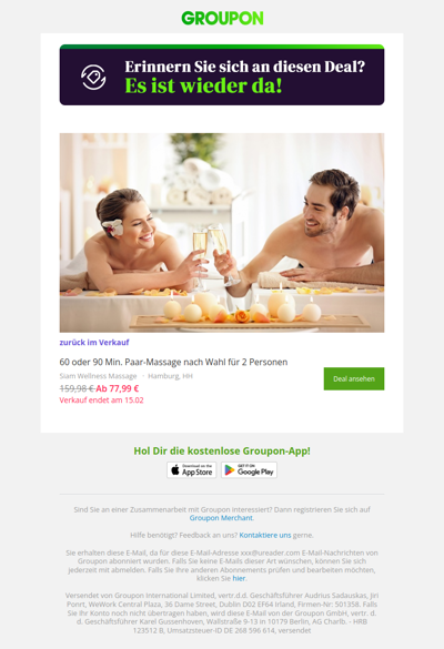 Es ist zurück! Schnapp dir diesen Deal, bevor es zu spät ist!