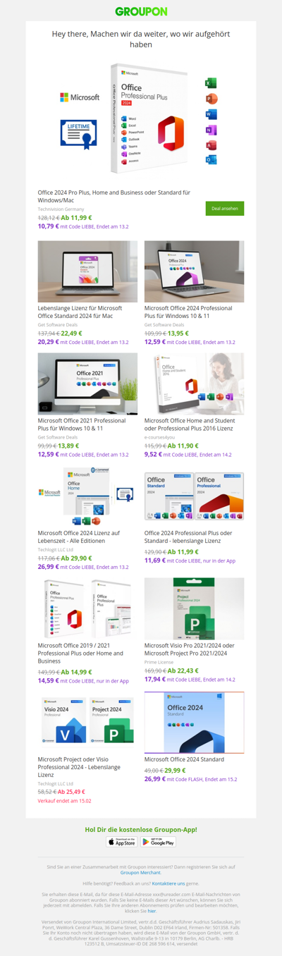 Suchst Du immer noch nach diesen Deals?