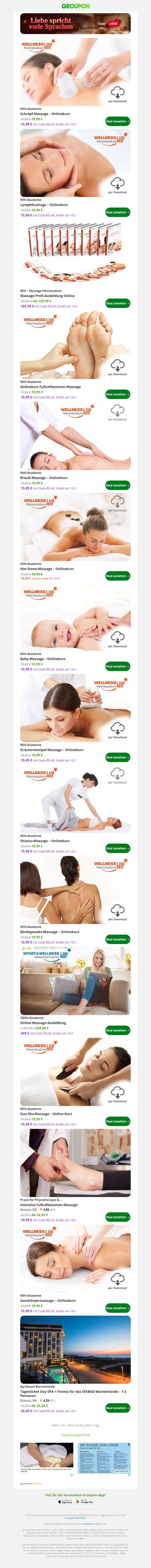 Noch kein Geschenk? Spa geht immer. (Bis zu 25% EXTRA!)